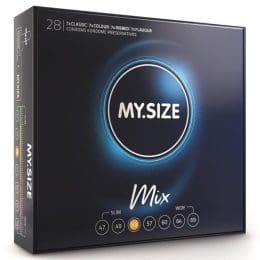 MY SIZE - MIX CONDOMS 53 MM 28 UNITS
